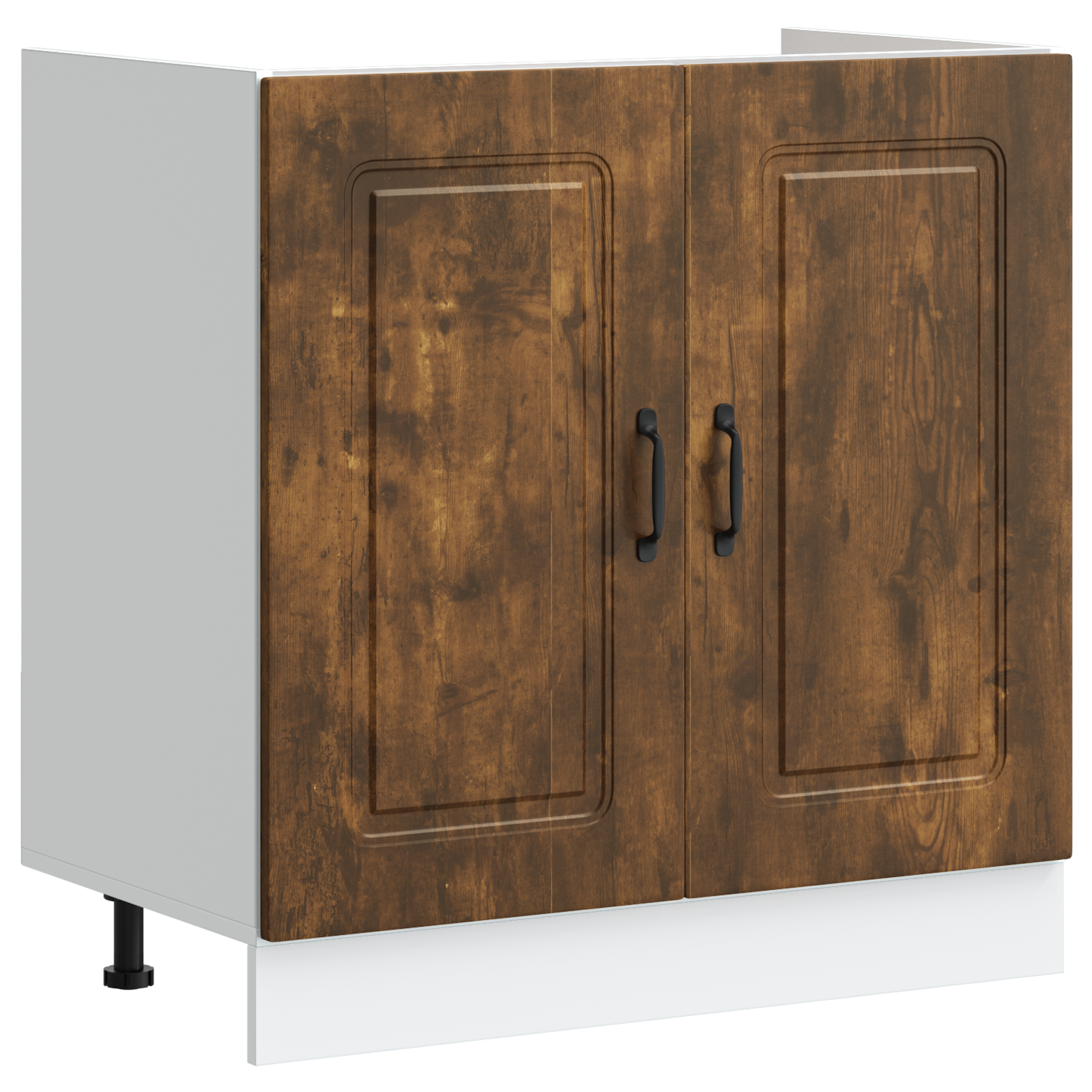 Køkkenskab Kalmar 2 Pcs Brun 80 X 46 X 81.5 Cm Konstrueret Træ - Billede 4