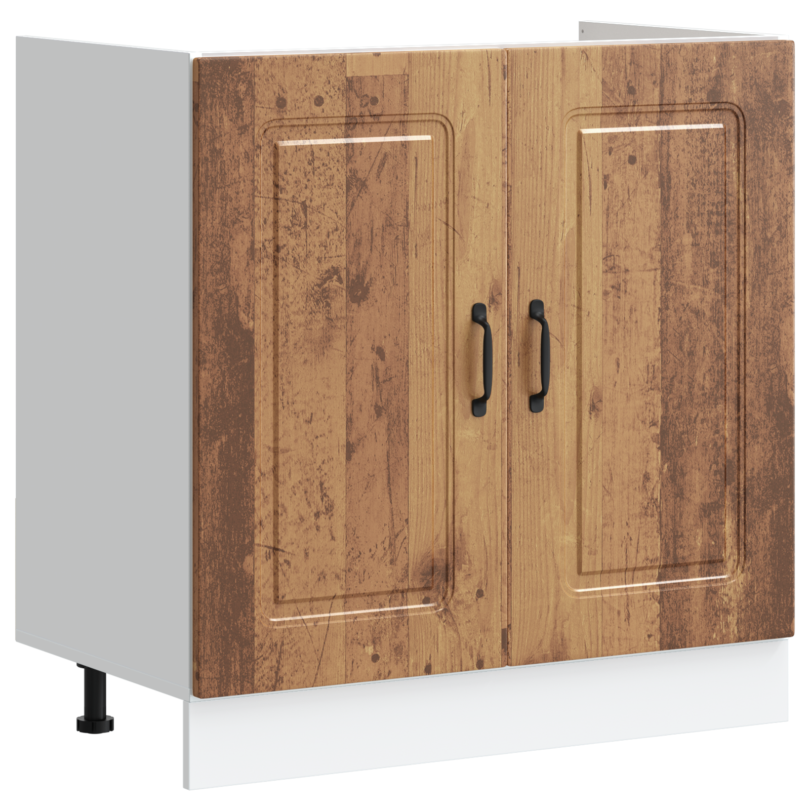 Køkkenskab Kalmar 2 Pcs Brun 80 X 46 X 81.5 Cm Konstrueret Træ - Billede 4