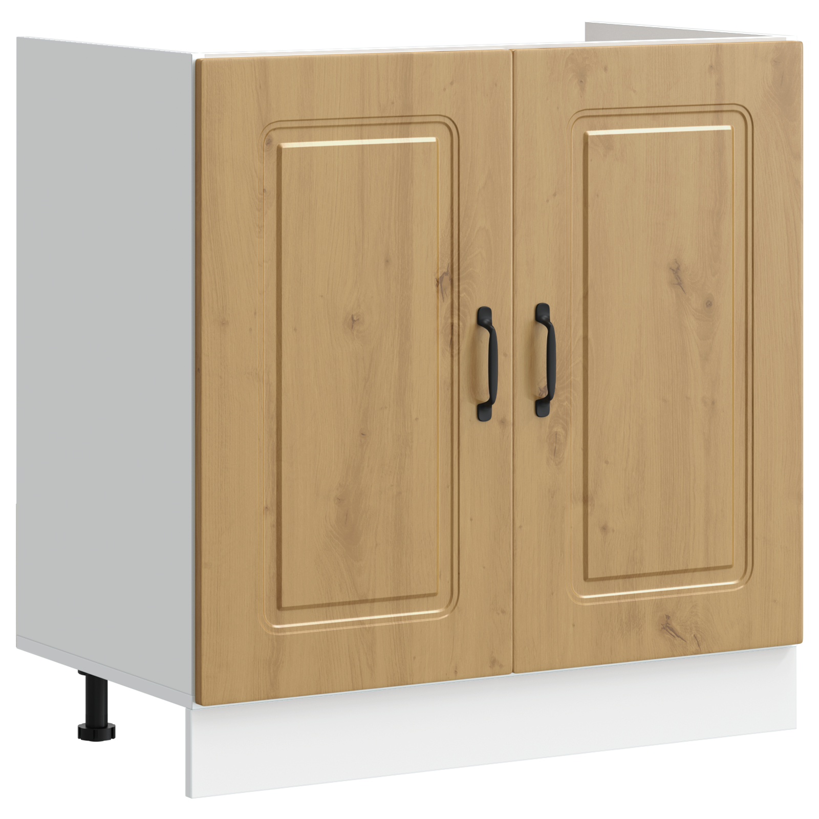 Køkkenskab Kalmar 2 Pcs Brun 80 X 46 X 81.5 Cm Konstrueret Træ - Billede 4