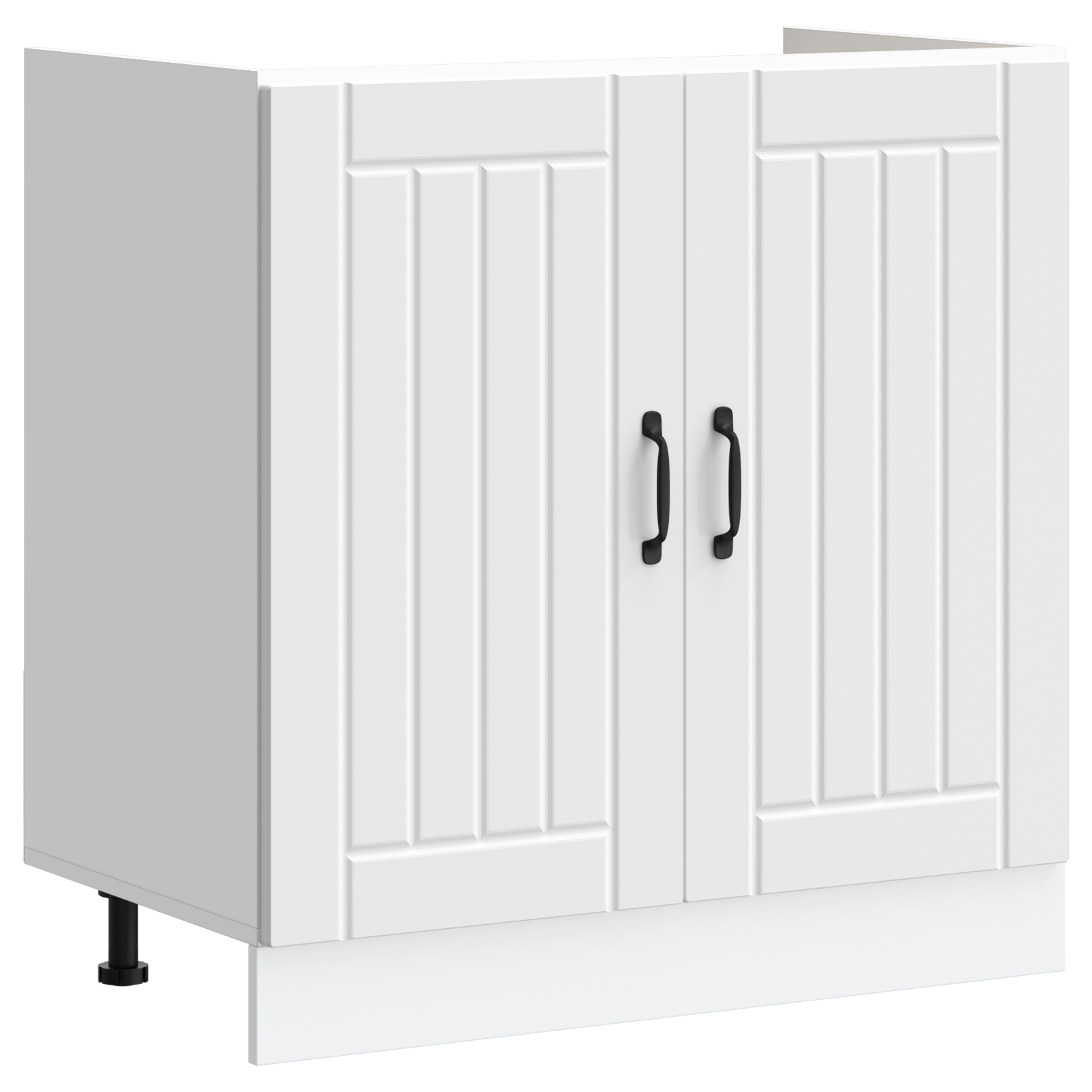 Køkkenskab Lucca 2 Pcs Hvid 80 X 46 X 81.5 Cm Konstrueret Træ - Billede 4