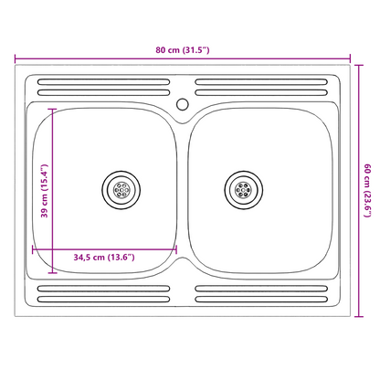 Vaskeskabsbase Med Opbevaring Porto 2 Pcs Grå 80 X 46 X 84.5 Cm - Billede 11