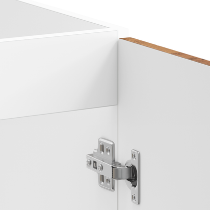 Vaskeskabsbase Med Dør Porto 2 Pcs Brun 80 X 46 X 84.5 Cm - Billede 6