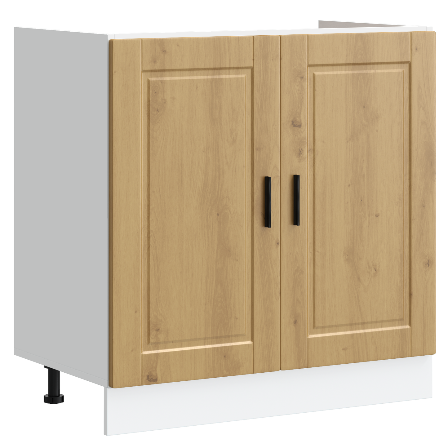 Vaskeskabsbase Med Dør Porto 2 Pcs Brun 80 X 46 X 84.5 Cm - Billede 4
