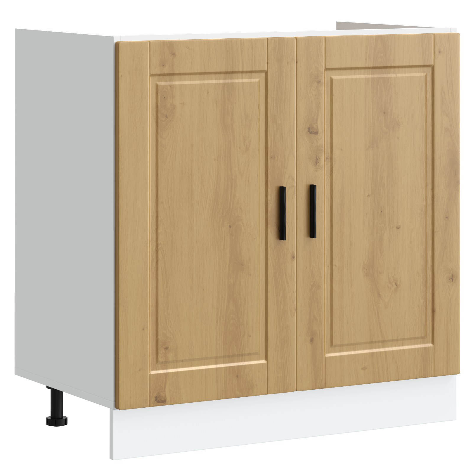 Vaskeskabsbase Med Dør Porto 2 Pcs Brun 80 X 46 X 84.5 Cm - Billede 4