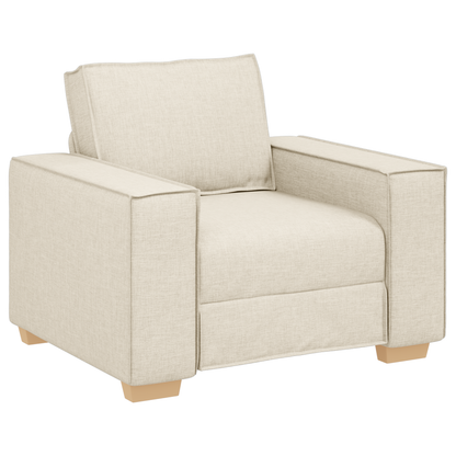 3 Personers Sofaset Med Puder I Linned