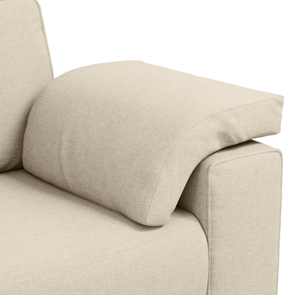 3-Delt Sofasæt Med Puder I Linned