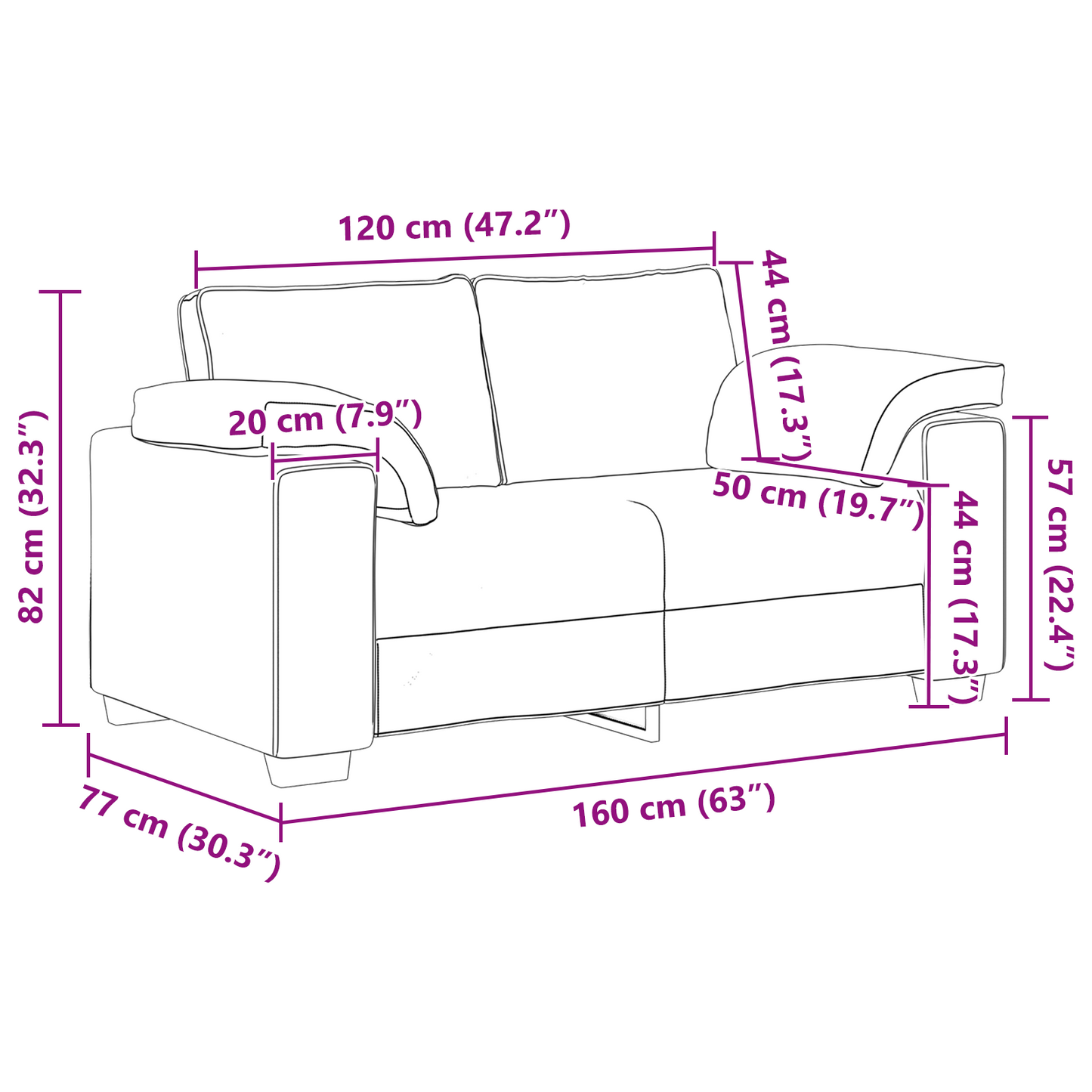 3-Delt Sofasæt Med Puder I Linned