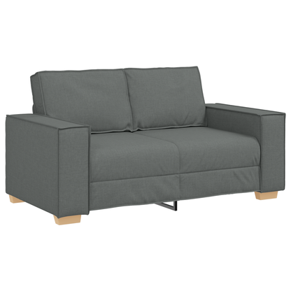 3-Delt Sofasæt Med Puder Mørkegrå Stof
