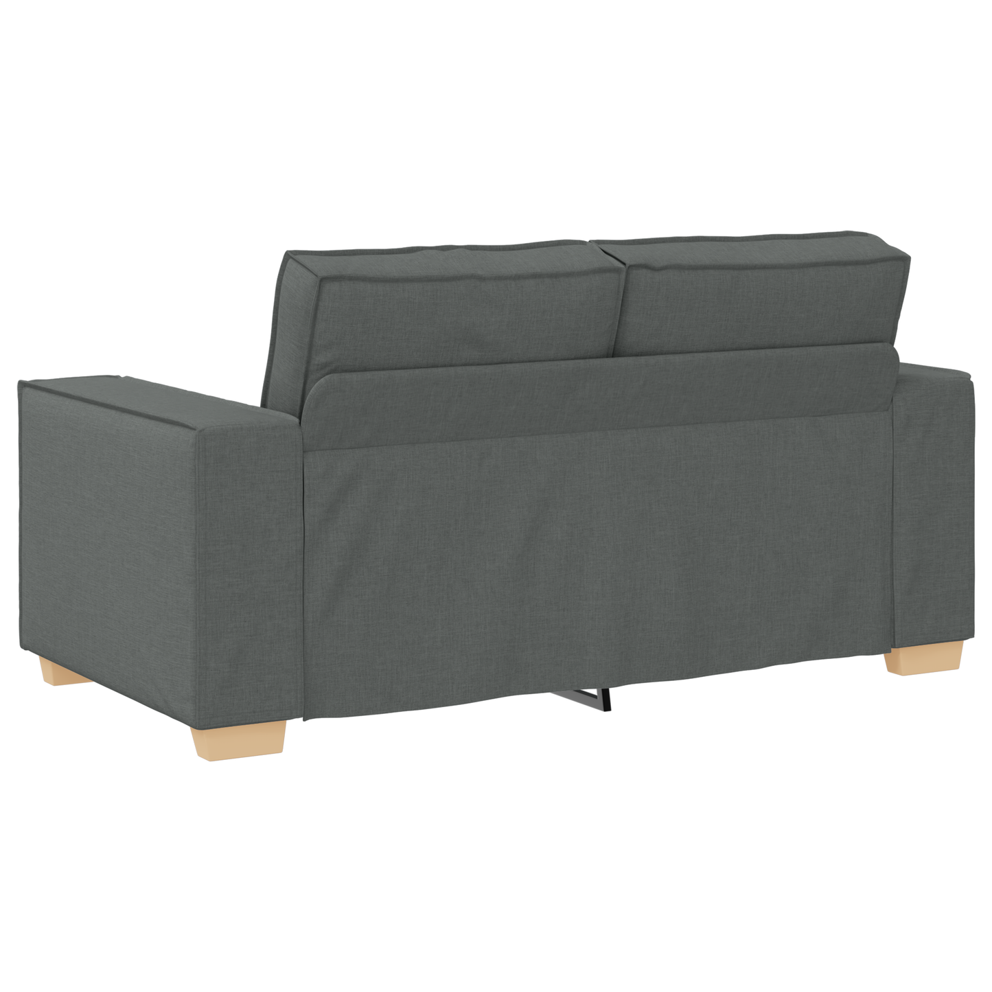 3-Delt Sofasæt Med Puder Mørkegrå Stof