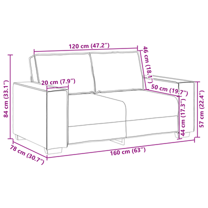 3-Delt Sofasæt Med Puder Mørkegrå Stof