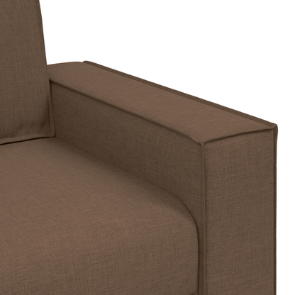 3 Personers Sofasæt Med Puder Brun Stof