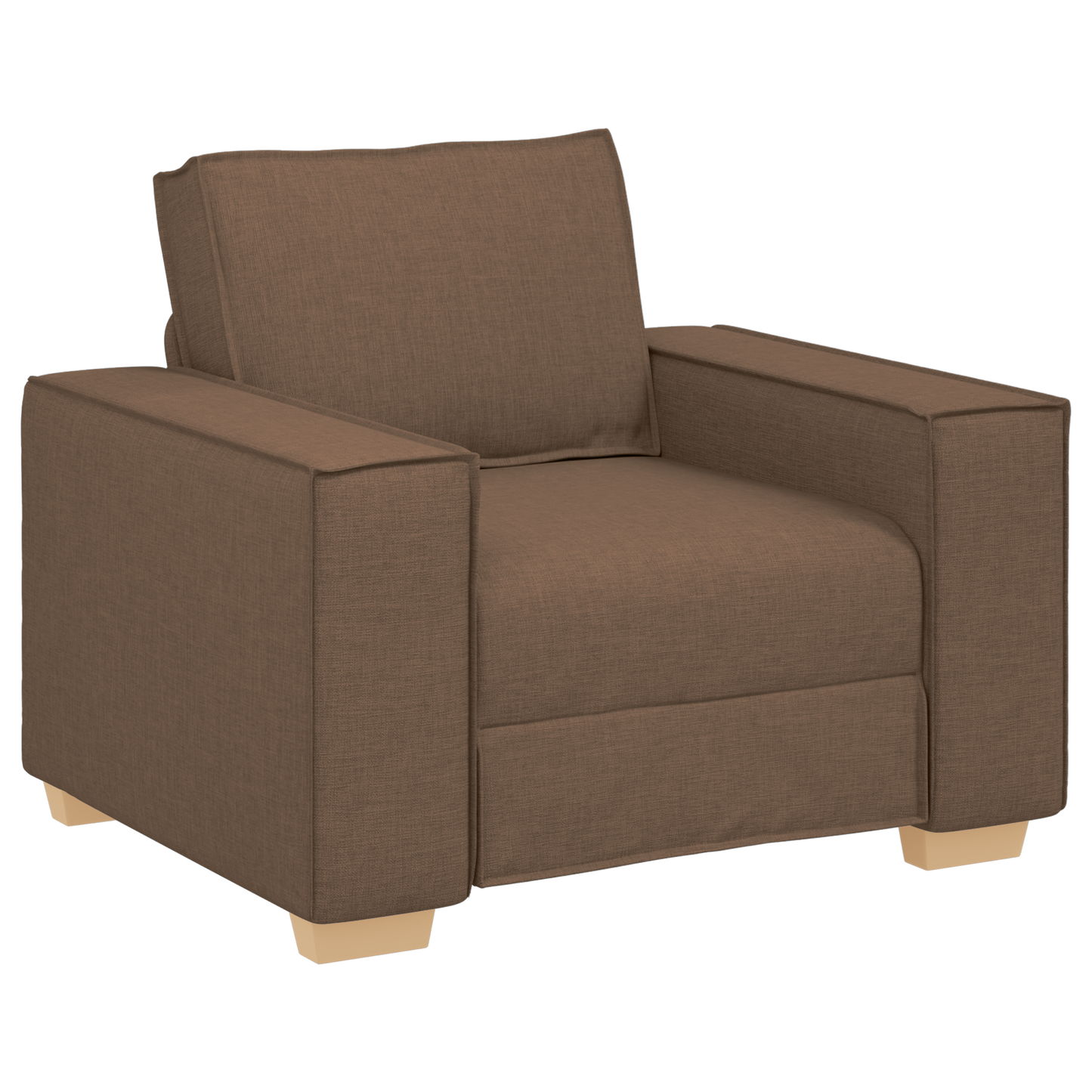 3 Personers Sofasæt Med Puder Brun Stof