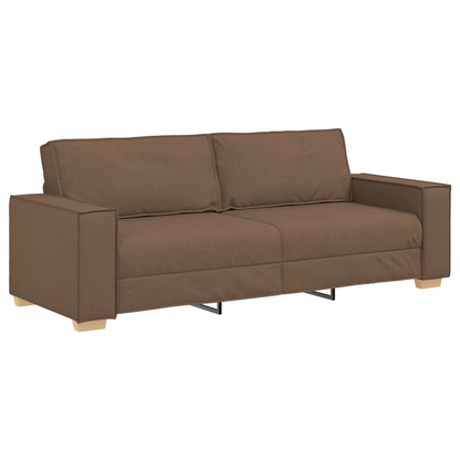 3 Personers Sofasæt Med Puder Brun Stof