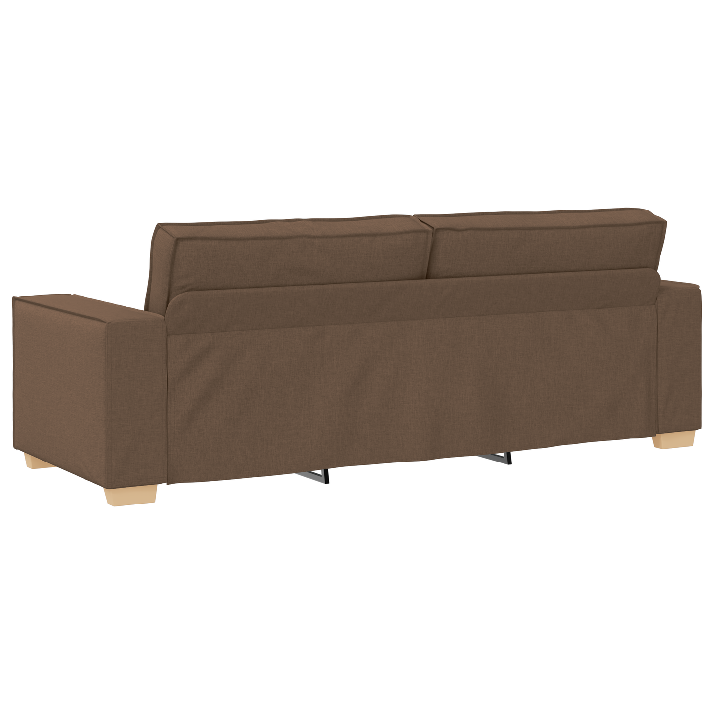 3 Personers Sofasæt Med Puder Brun Stof