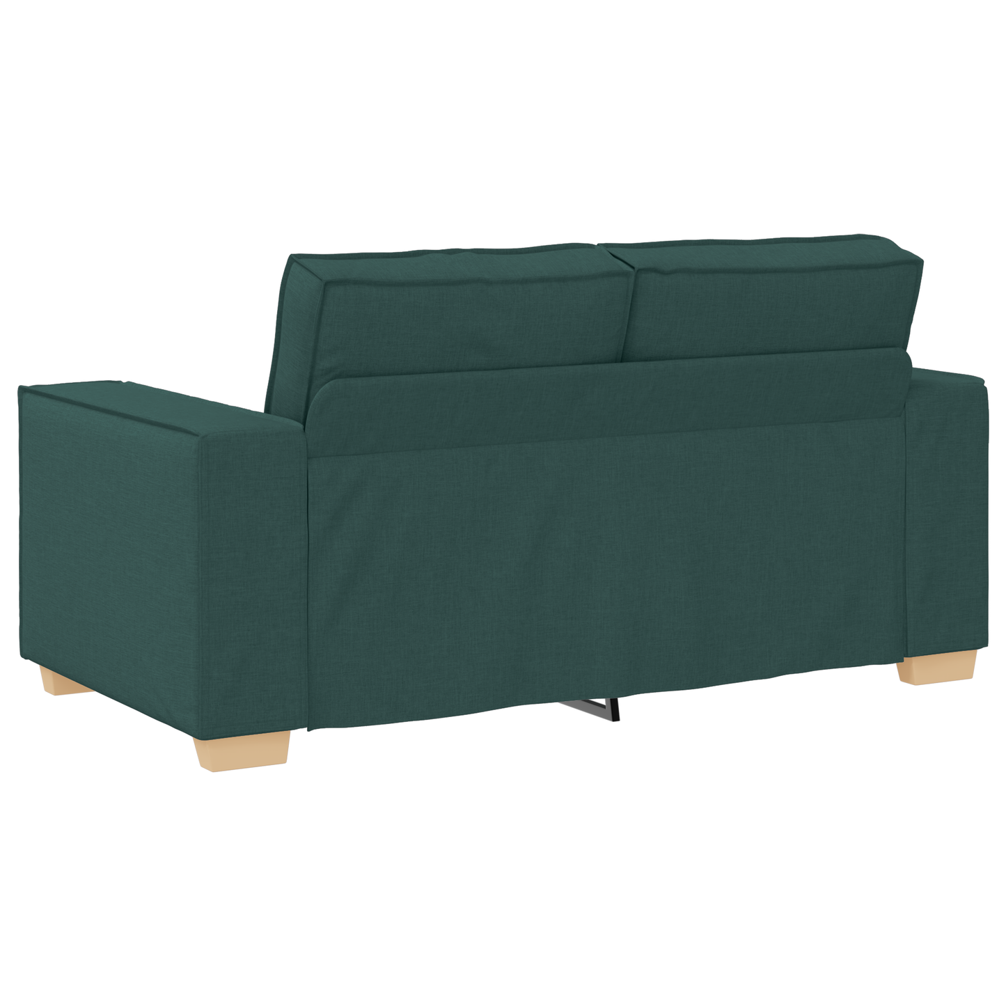 3 Personers Sofa Sæt Med Puder Mørkegrøn Stof