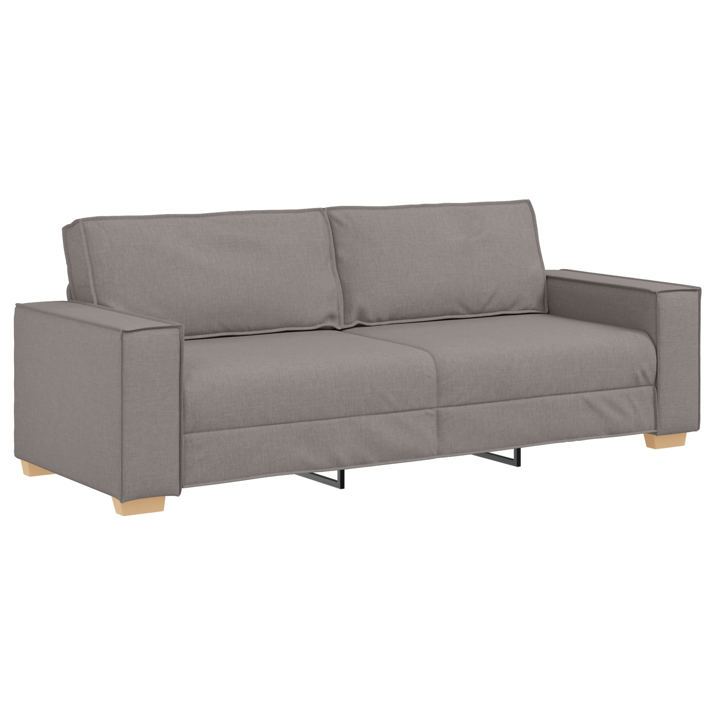 3-Delt Sofagruppe Med Puder I Taupe Stof