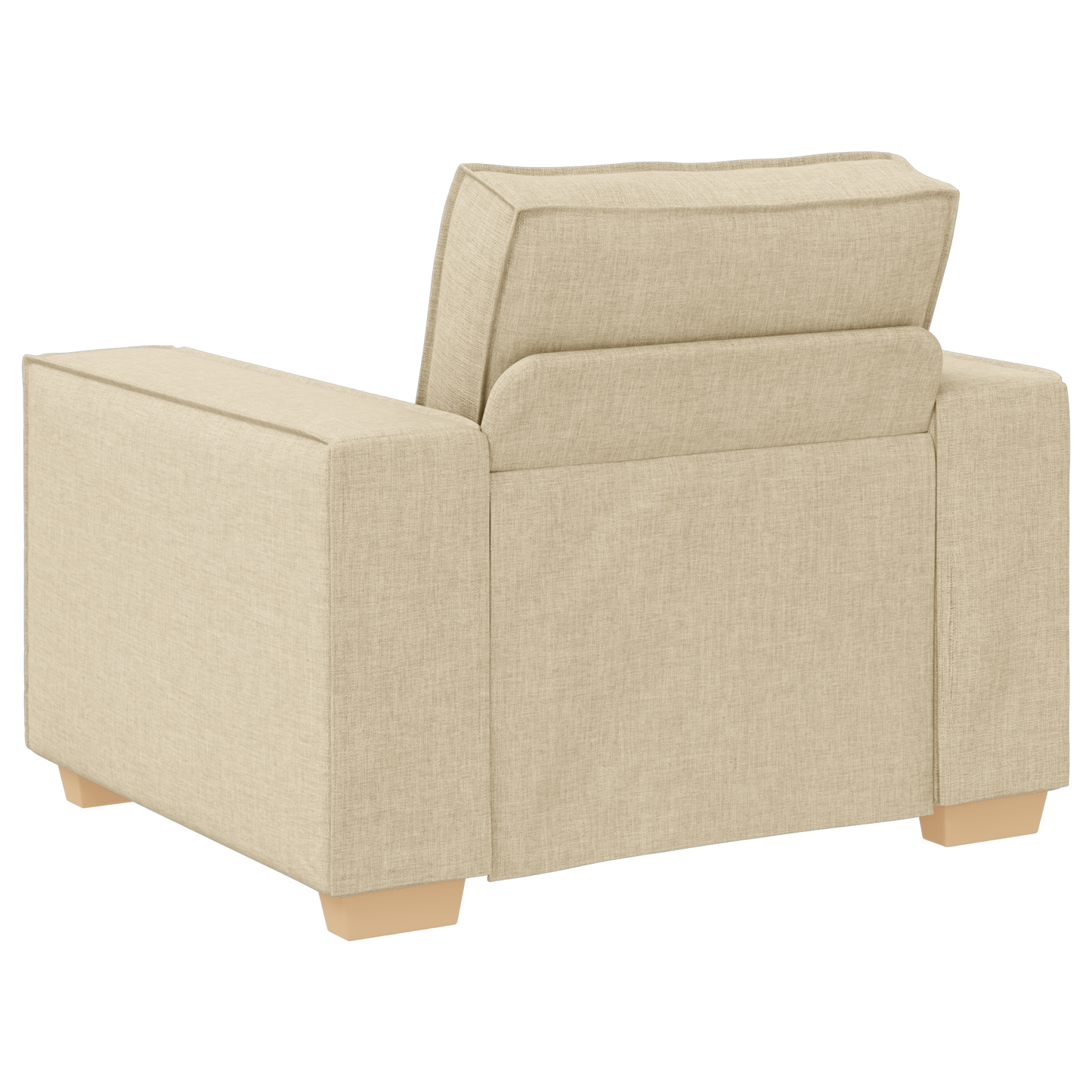 3 Personers Sofaset Med Puder Cremefarvet Stof