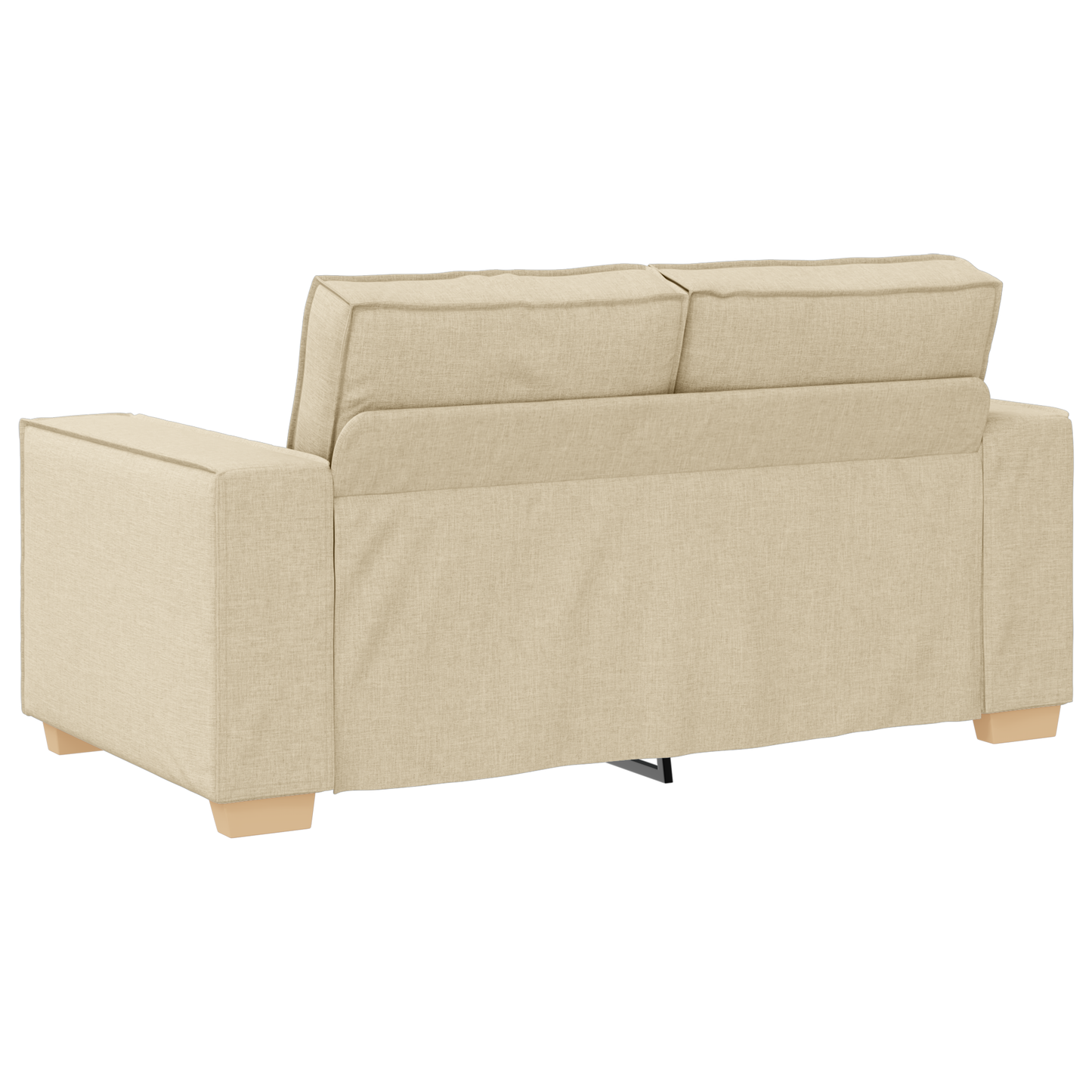 3 Personers Sofaset Med Puder Cremefarvet Stof