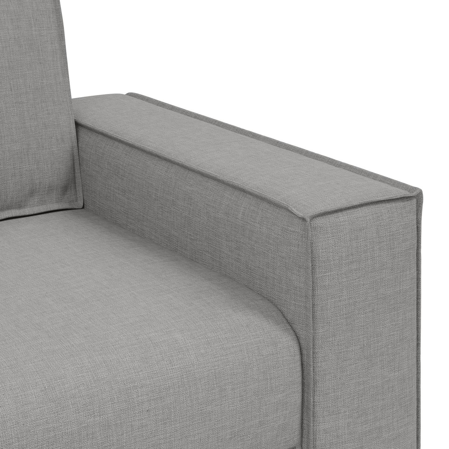 3-Stykke Sofasæt Med Puder I Skygrå Stof