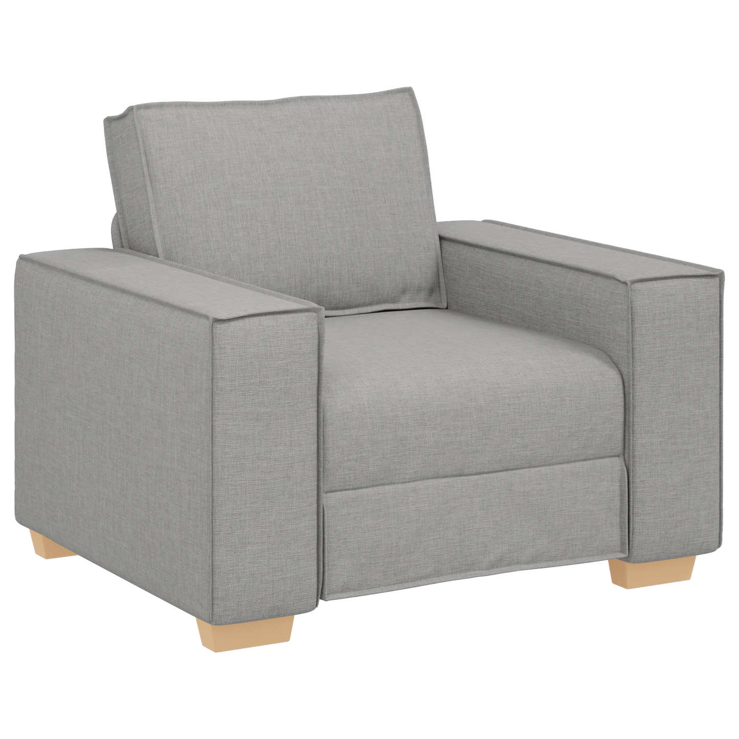 3-Stykke Sofasæt Med Puder I Skygrå Stof