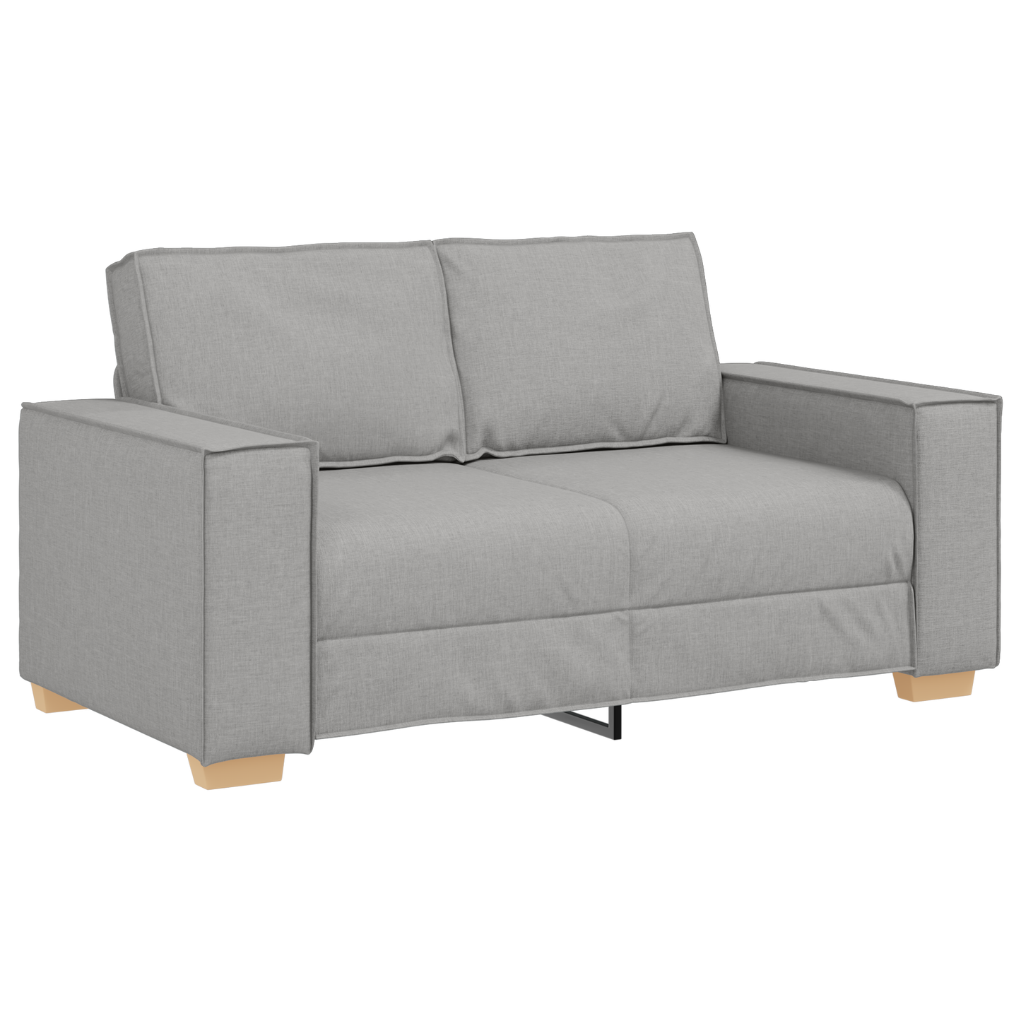 3-Stykke Sofasæt Med Puder I Skygrå Stof