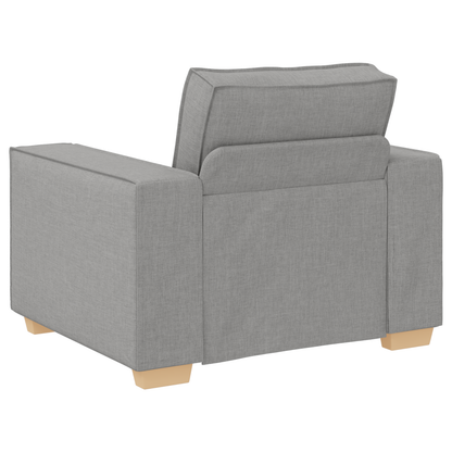 3-Stykke Sofasæt Med Puder I Skygrå Stof