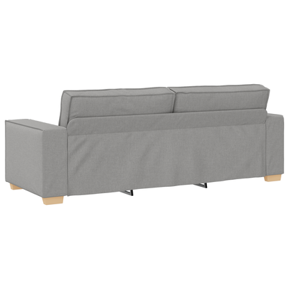 3-Stykke Sofasæt Med Puder I Skygrå Stof