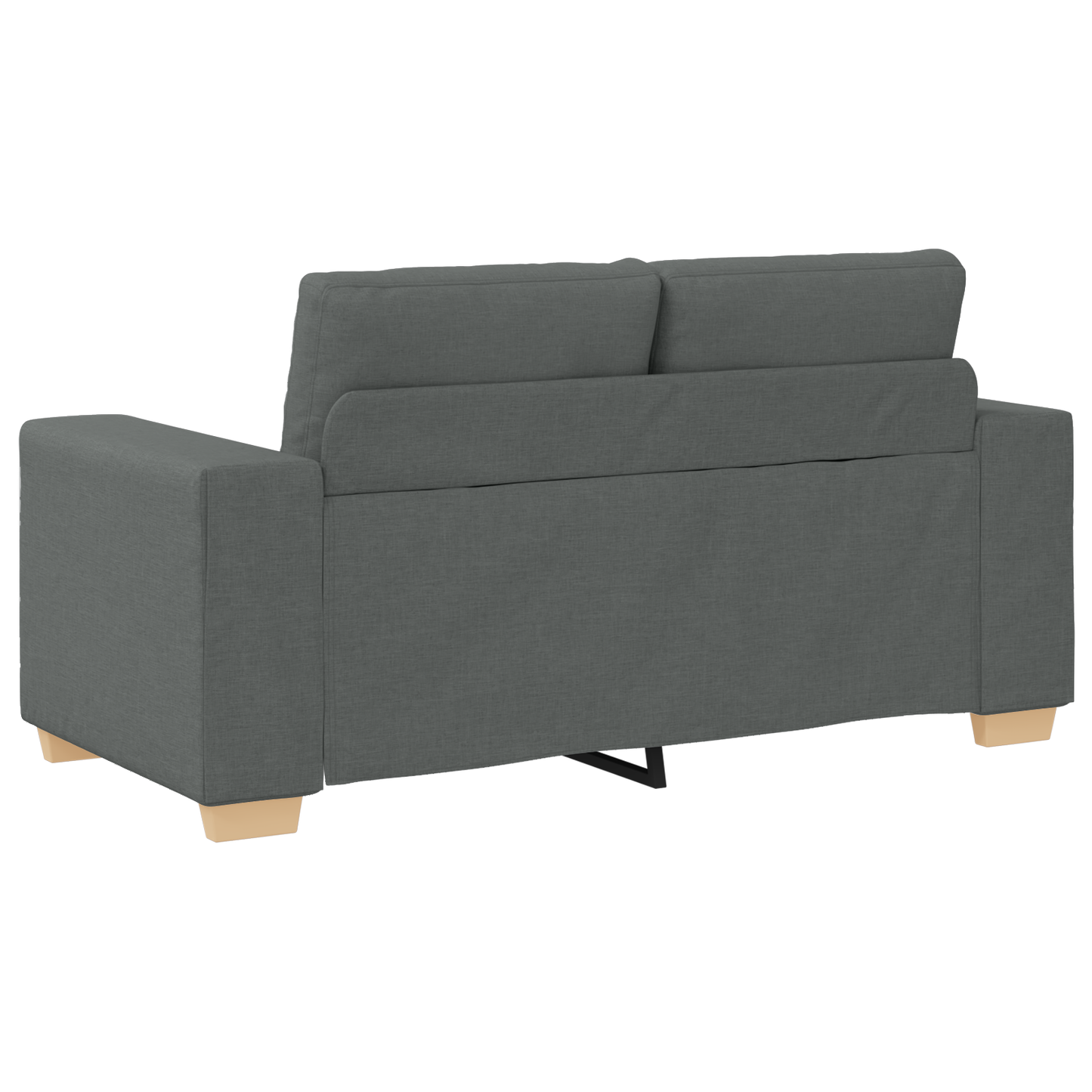 3-Delt Sofasæt Med Puder I Mørkegrå Stof