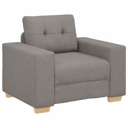 3-Delt Sofasæt Med Puder I Taupe Stof