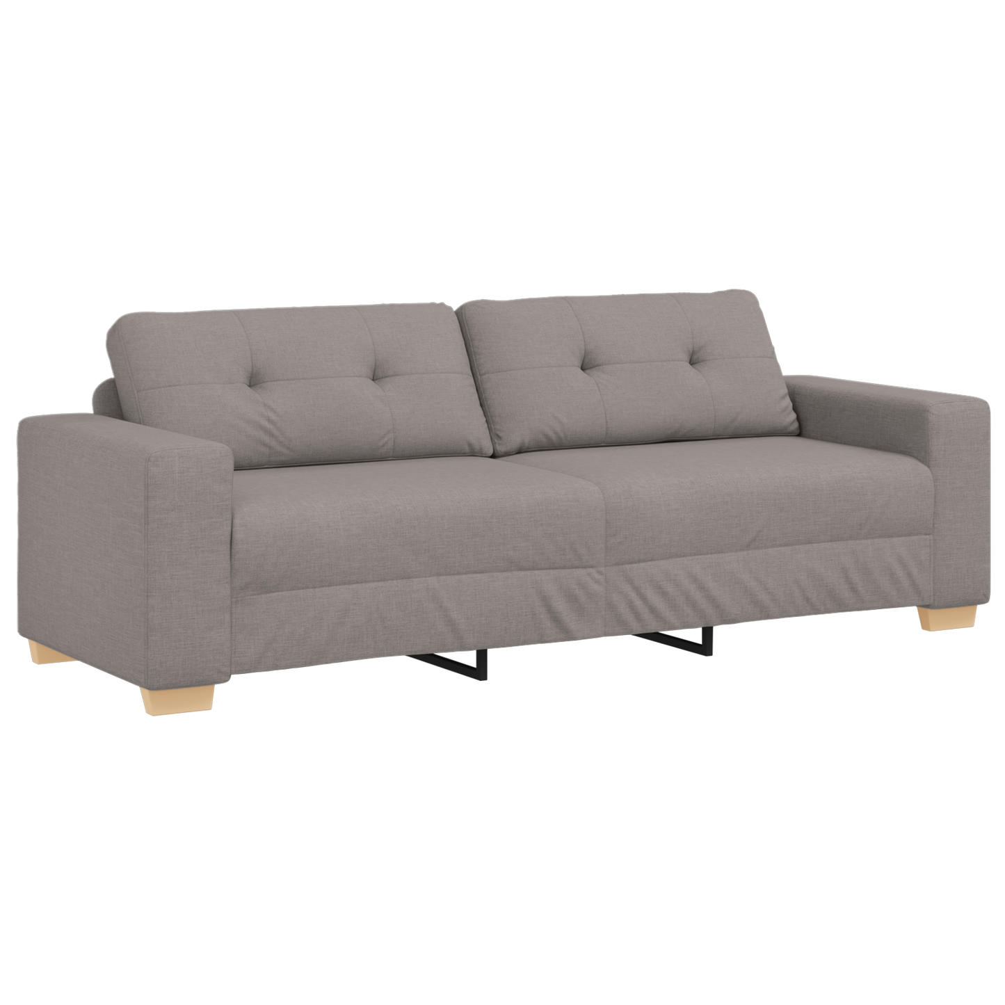 3-Delt Sofasæt Med Puder I Taupe Stof