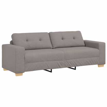 3-Delt Sofasæt Med Puder I Taupe Stof