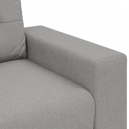 Sofa Sæt Med Pude Med Pude 3 Pcs Grå Stof - Billede 10