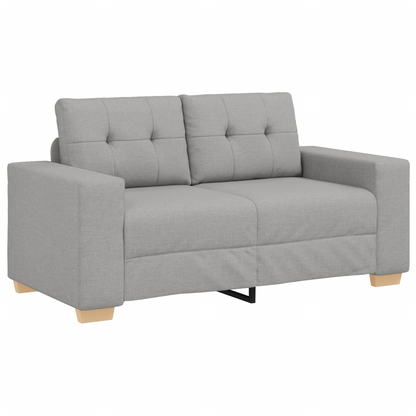 Sofa Sæt Med Pude Med Pude 3 Pcs Grå Stof - Billede 6