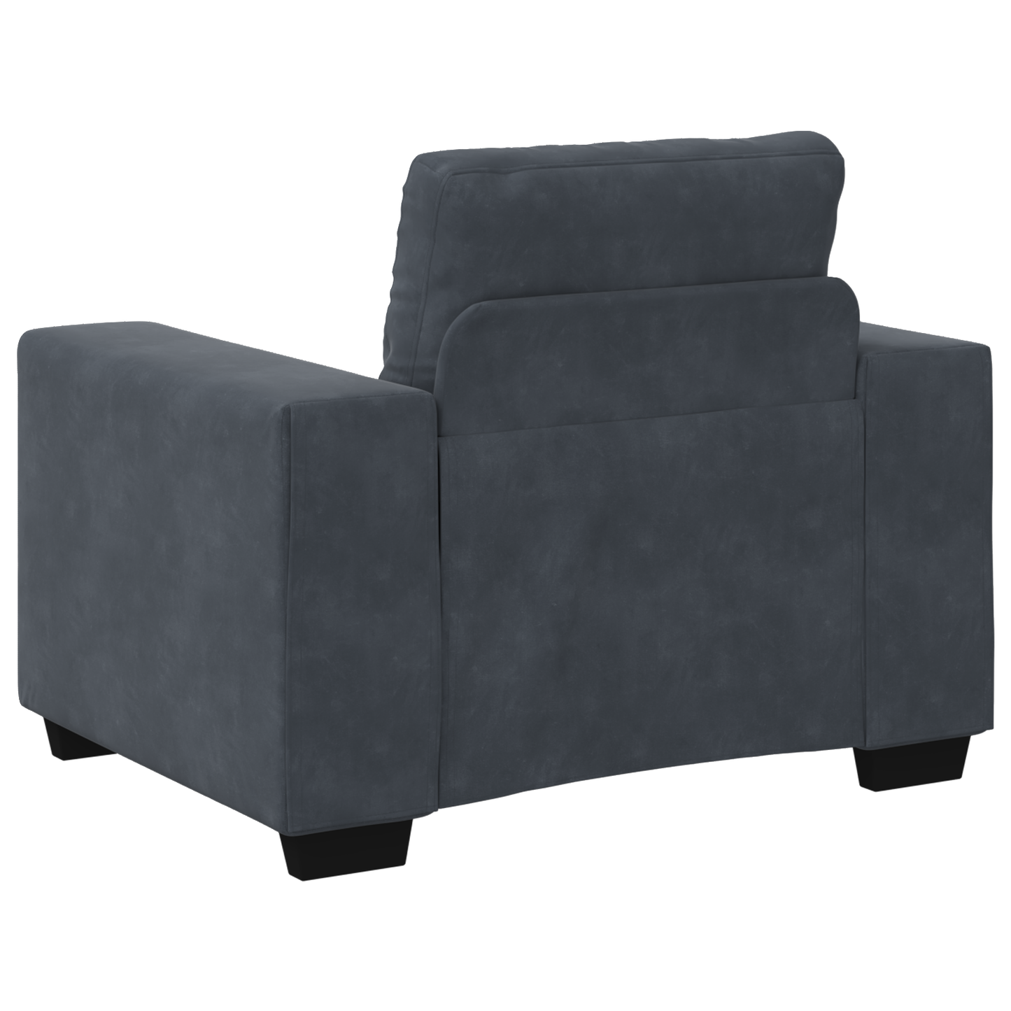 3 Personers Sofa Sæt Med Puder Mørkegrå Fløjl