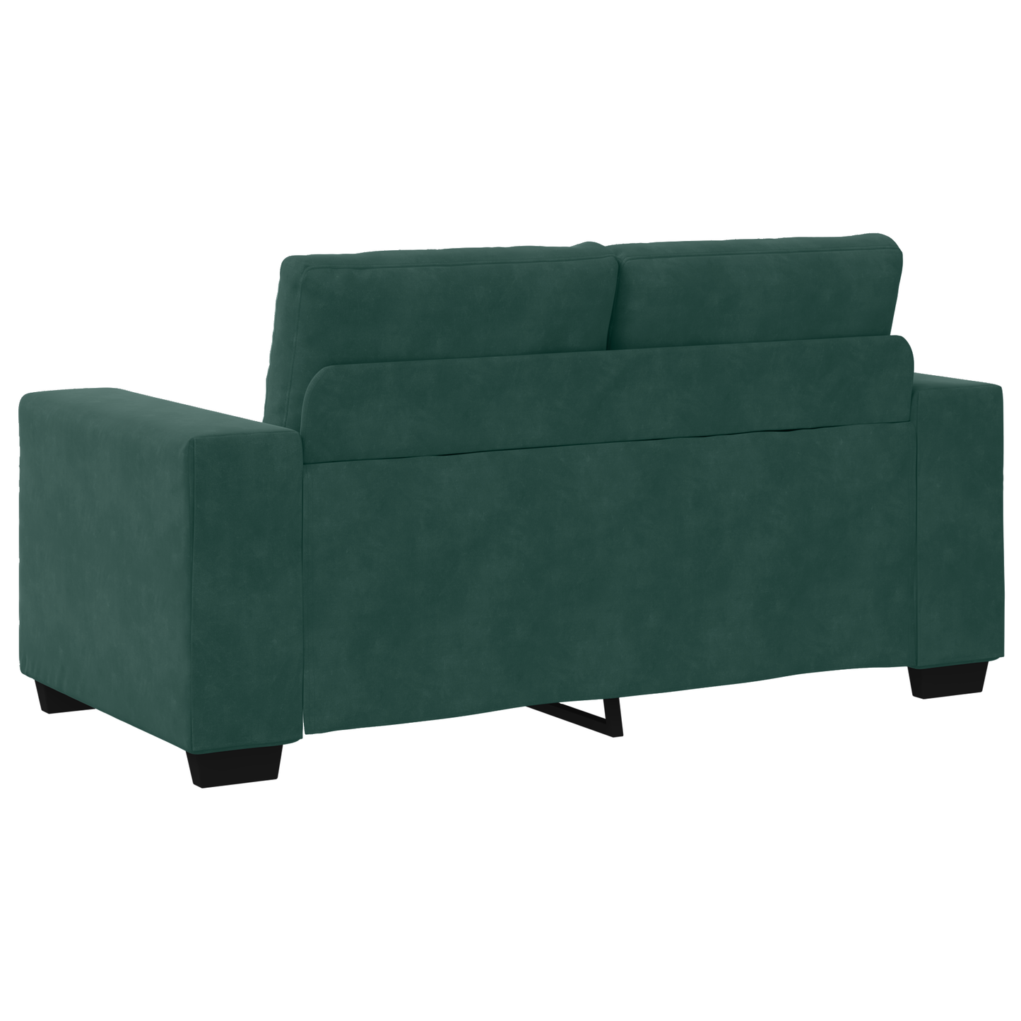 3-Delt Sofa Sæt Med Puder Mørkegrøn Fløjl