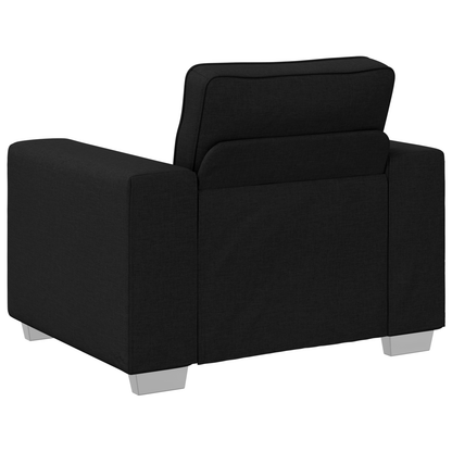 3-Delt Sofasæt Med Puder Sort Stof