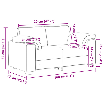3 Personers Sofasæt Med Puder I Taupe Stof