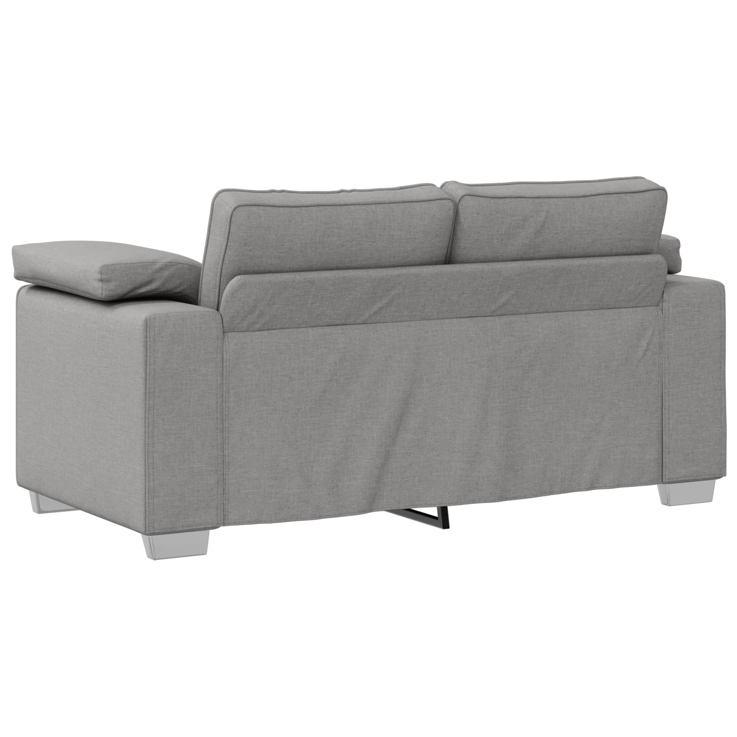 3-Delt Sofasæt Med Puder I Lysegrå Stof