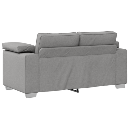 3-Delt Sofasæt Med Puder I Lysegrå Stof