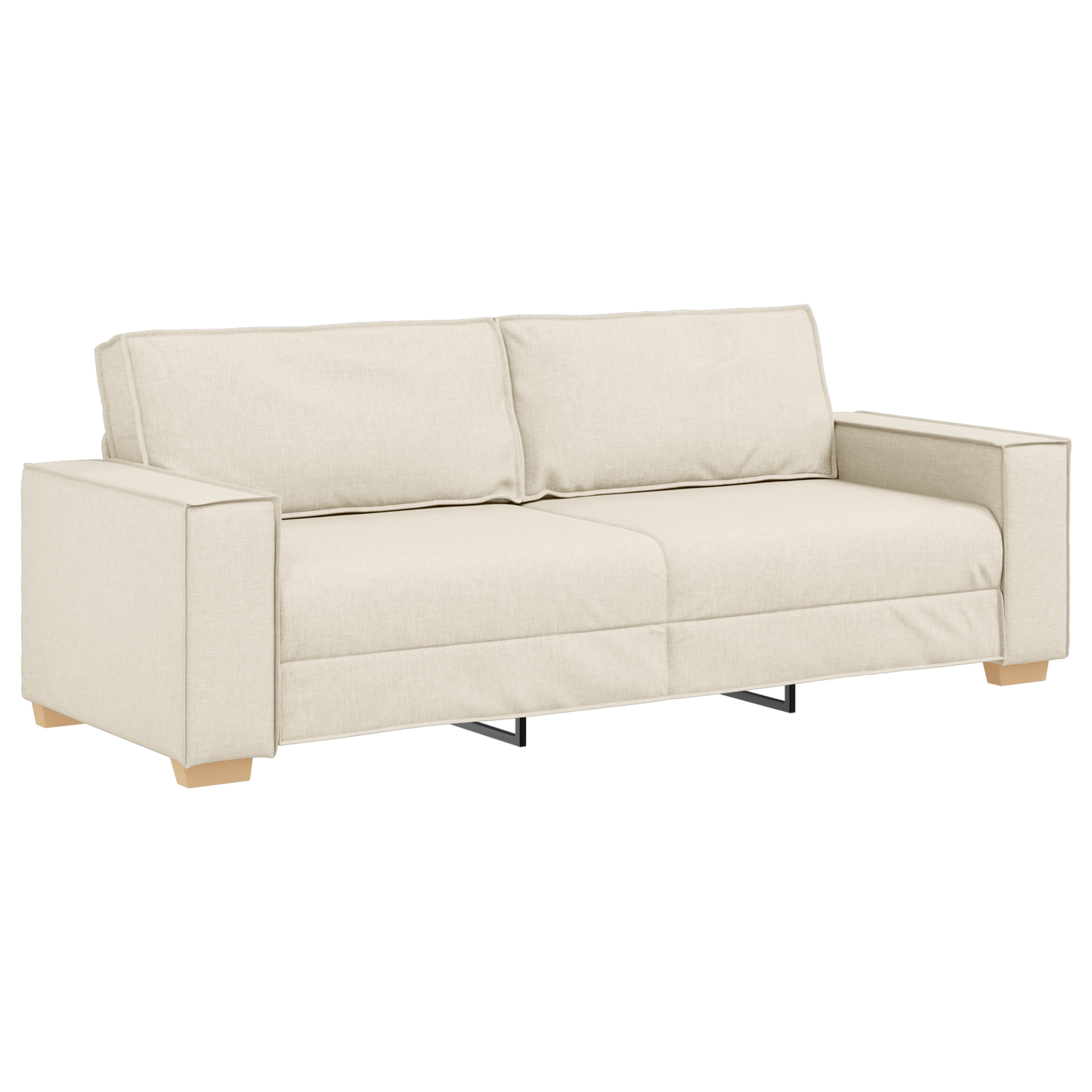 2-Personers Sofa Sæt Med Puder I Linned