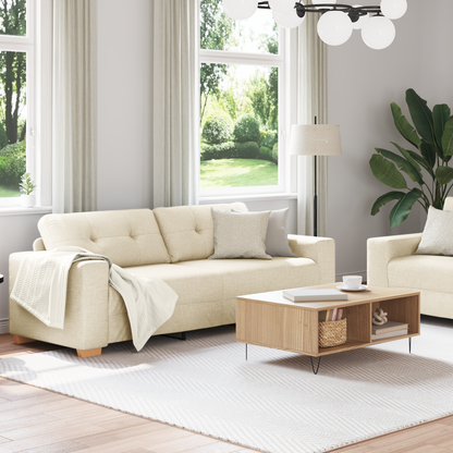 2 Personers Sofa Sæt Med Puder Linen