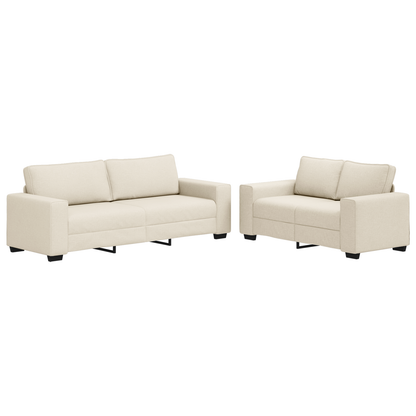 2-Dele Sofa Sæt Med Puder I Linned