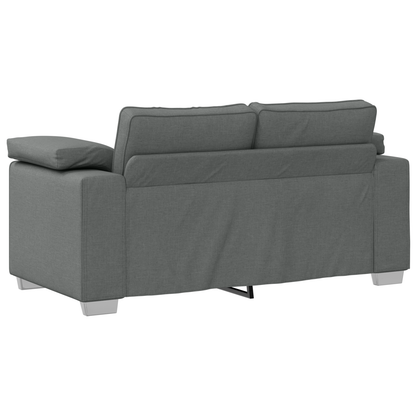 2-Personers Sofa Sæt Med Puder - Mørkegrå Stof