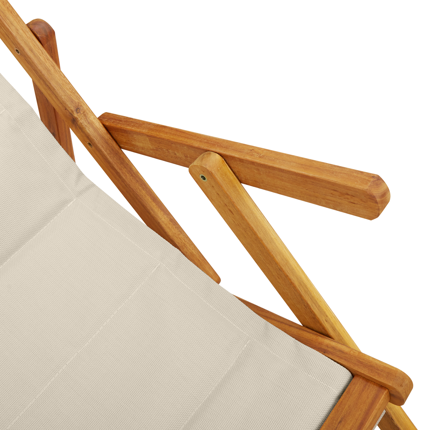 Sammenfoldelige Strandstole 2 Stk Taupe I Massivt Akacietræ & Textilene