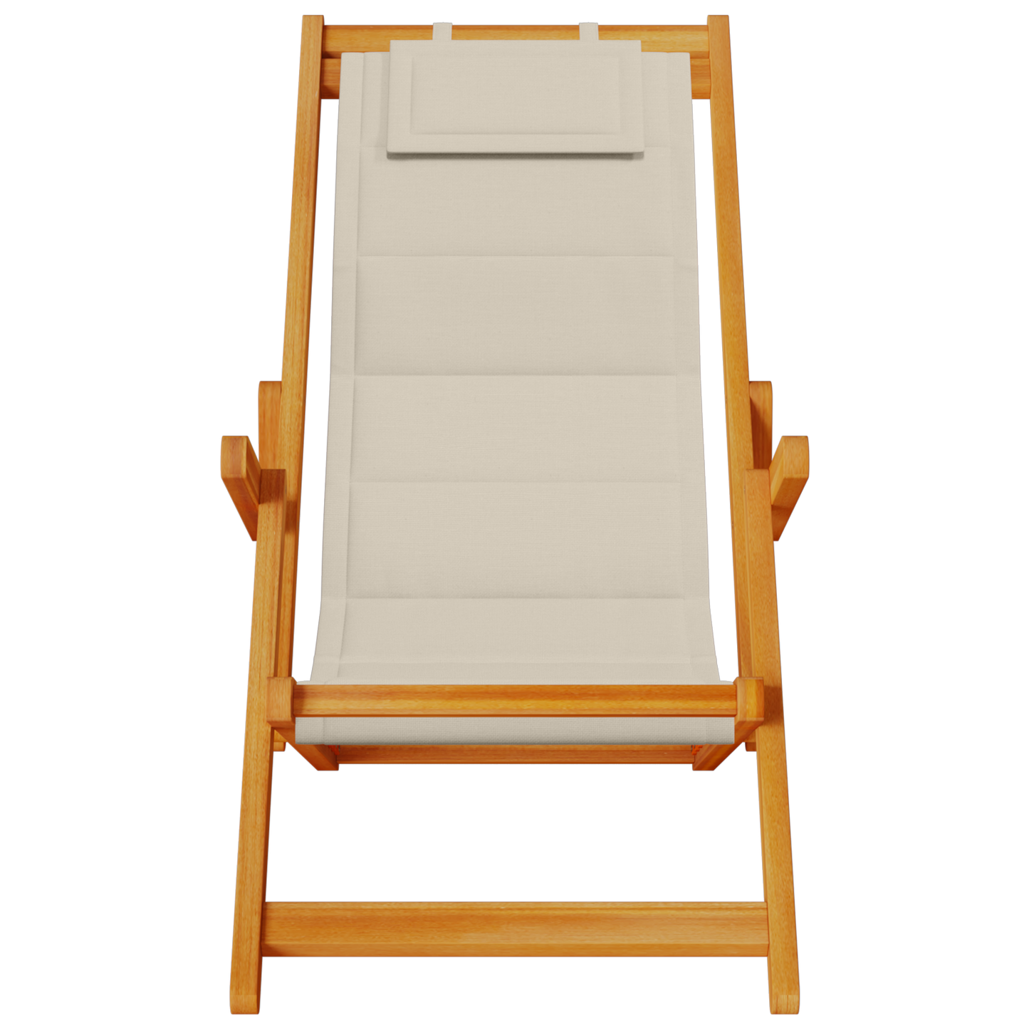 Sammenfoldelige Strandstole 2 Stk Taupe I Massivt Akacietræ & Textilene