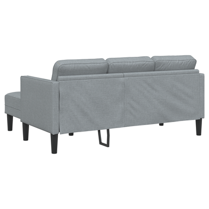 2 Stykke Sofa Sæt Med Puder Lysegrå Stof
