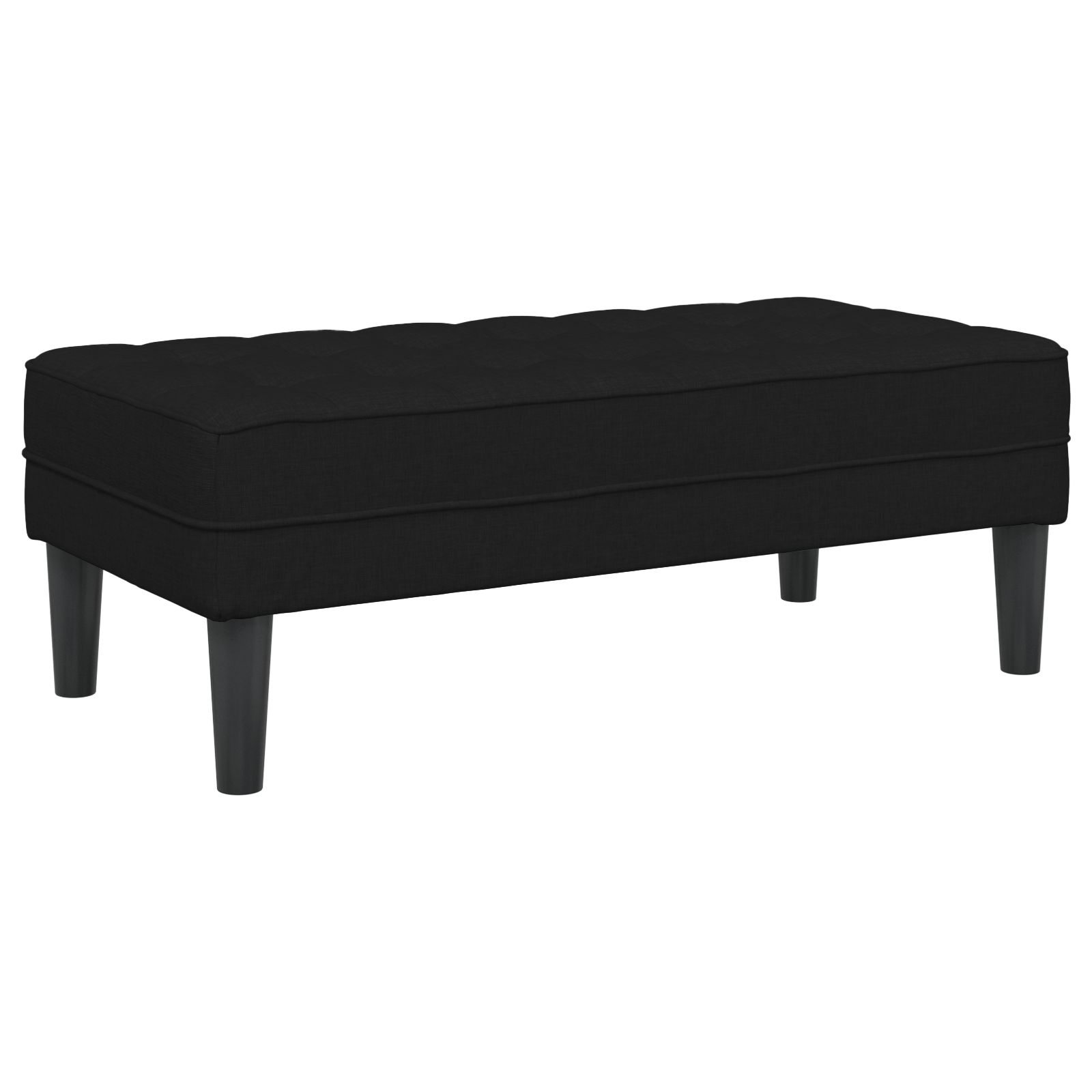 2-delt Sofa Sæt med Puder Sort Stof - billede 6