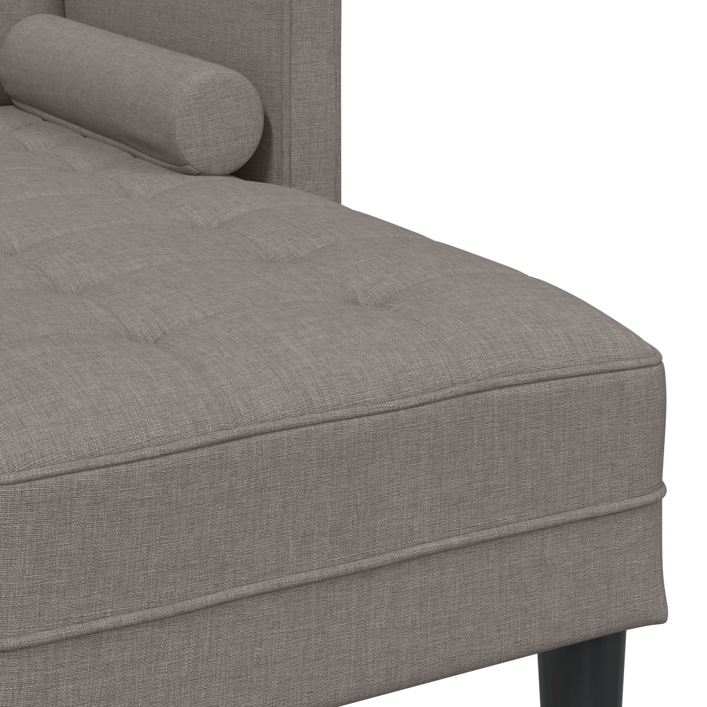 2-Delt Sofasæt Med Puder I Taupe Stof