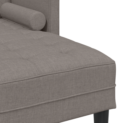 2-Delt Sofasæt Med Puder I Taupe Stof