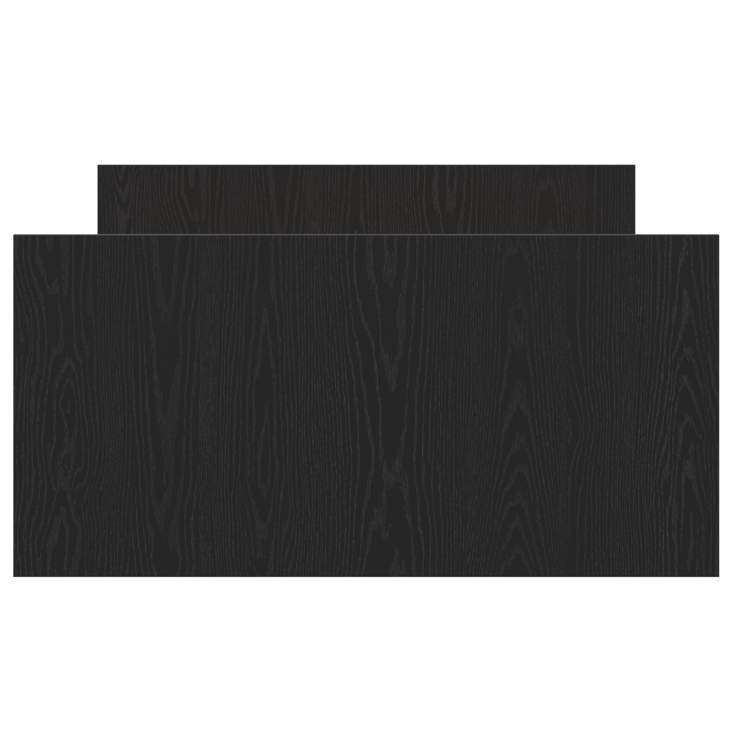 Sengestel Uden Madras Sort Egetræ 100x200 Cm Konstrueret Træ - billede 7